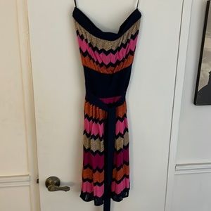 Laundry by Shelli Segal sparkly knit strapless dress